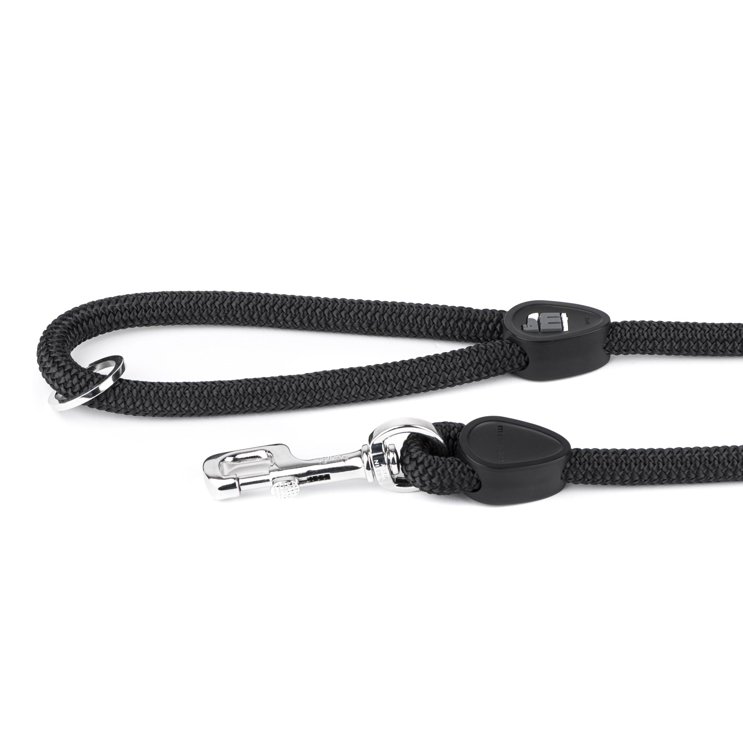 MyFamily memopet Rope Dog Leash, Black, 1/2-in x 6-ft
