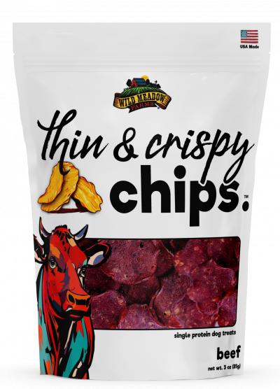 Wild Meadow Farms Thin & Crispy Beef Chips Dog Treats