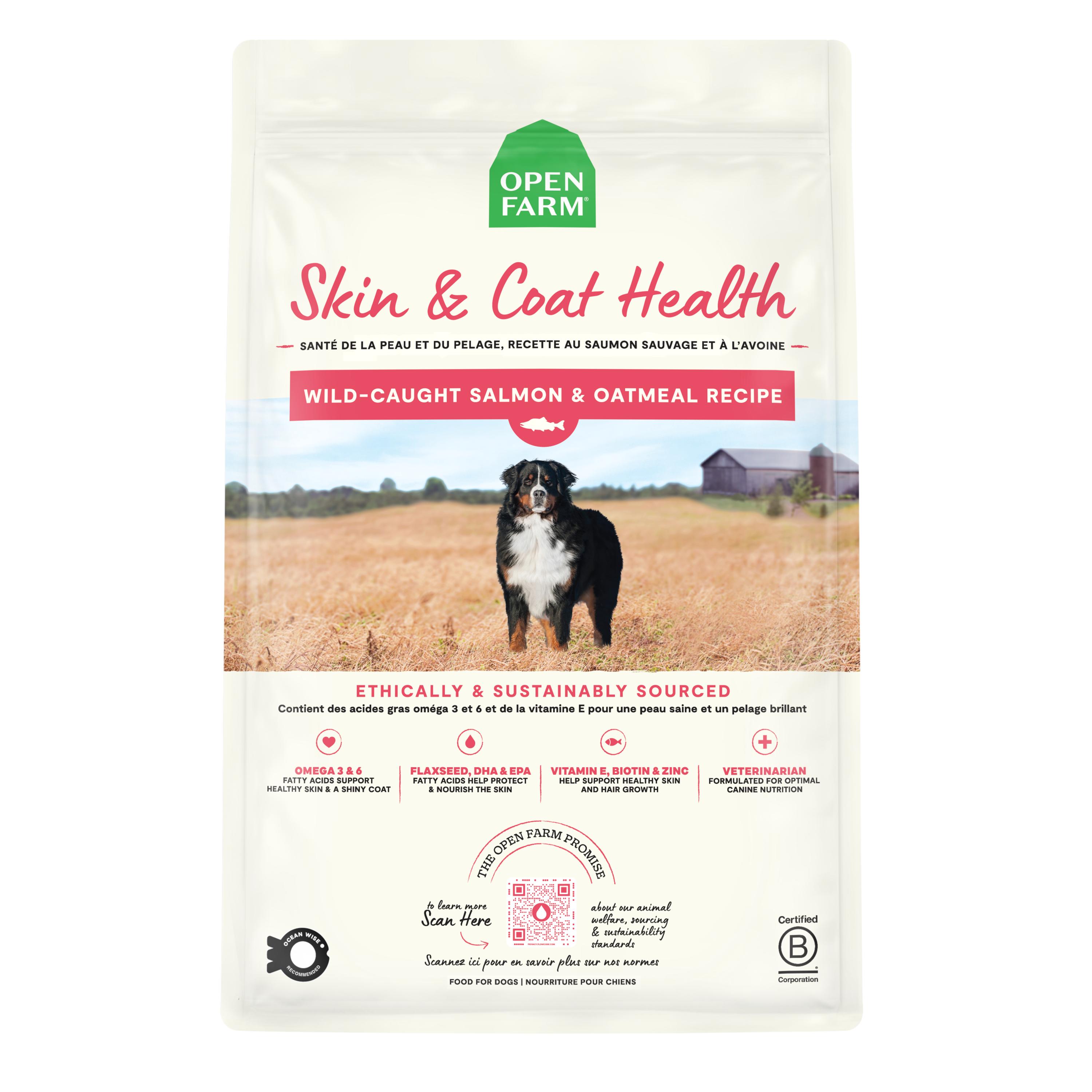 Open Farm Skin & Coat Health Wild-Caught Salmon & Oatmeal Recipe Dry Dog Food