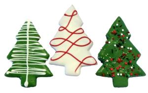 Preppy Puppy Christmas Tree Cookie Dog Treats, 1-count