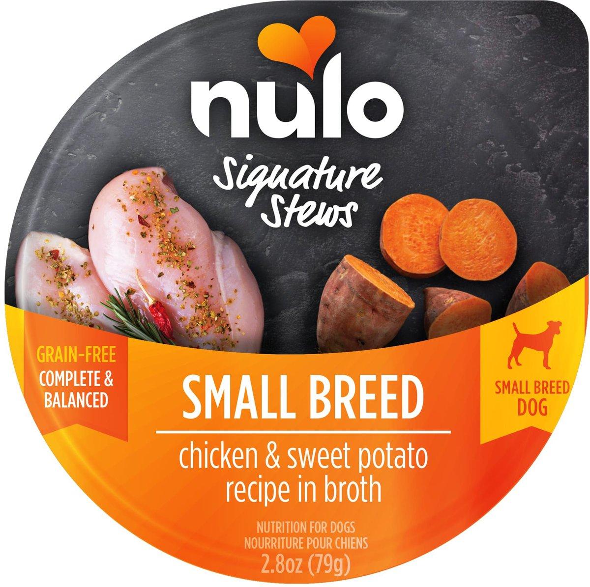 Nulo Signature Stews Small Breed Chicken & Sweet Potato in Broth Wet Dog Food Cup, 2.8-oz