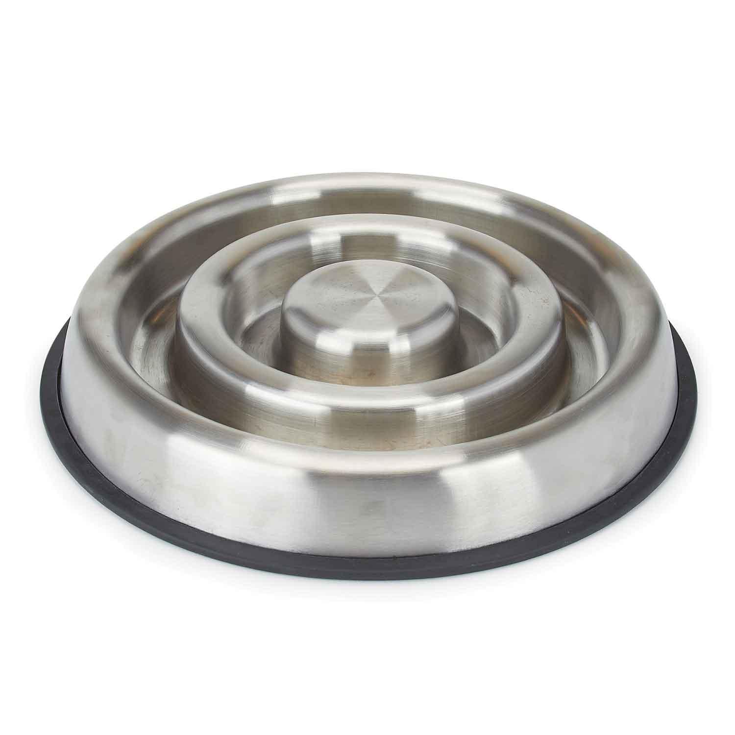 ProSelect Stainless Steel Heavy Duty Dog Slow Feeder, 30-oz