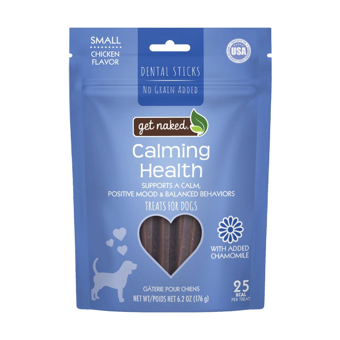 N-Bone Get Naked Calming Health Dental Stick Dog Treats, Small