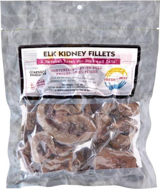 Fresh is Best Elk Kidney Fillets Freeze-Dried Dog & Cat Treats, 3-oz