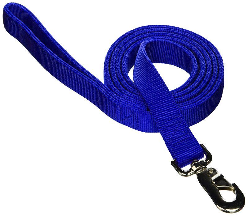 Leather Brothers/OmniPet Bravo Double Layer Nylon Dog Lead, Blue