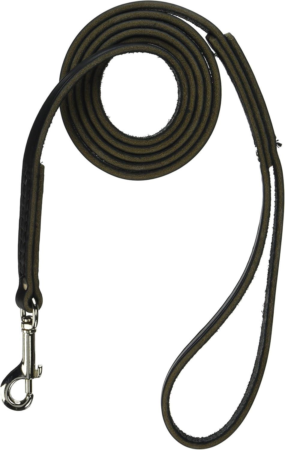 Leather Brothers/OmniPet Latigo Dog Lead, Black, 3/4-in x 4-ft