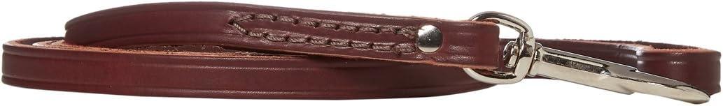 Leather Brothers/OmniPet Latigo Dog Lead, Burgundy, 5/8-in x 6-ft