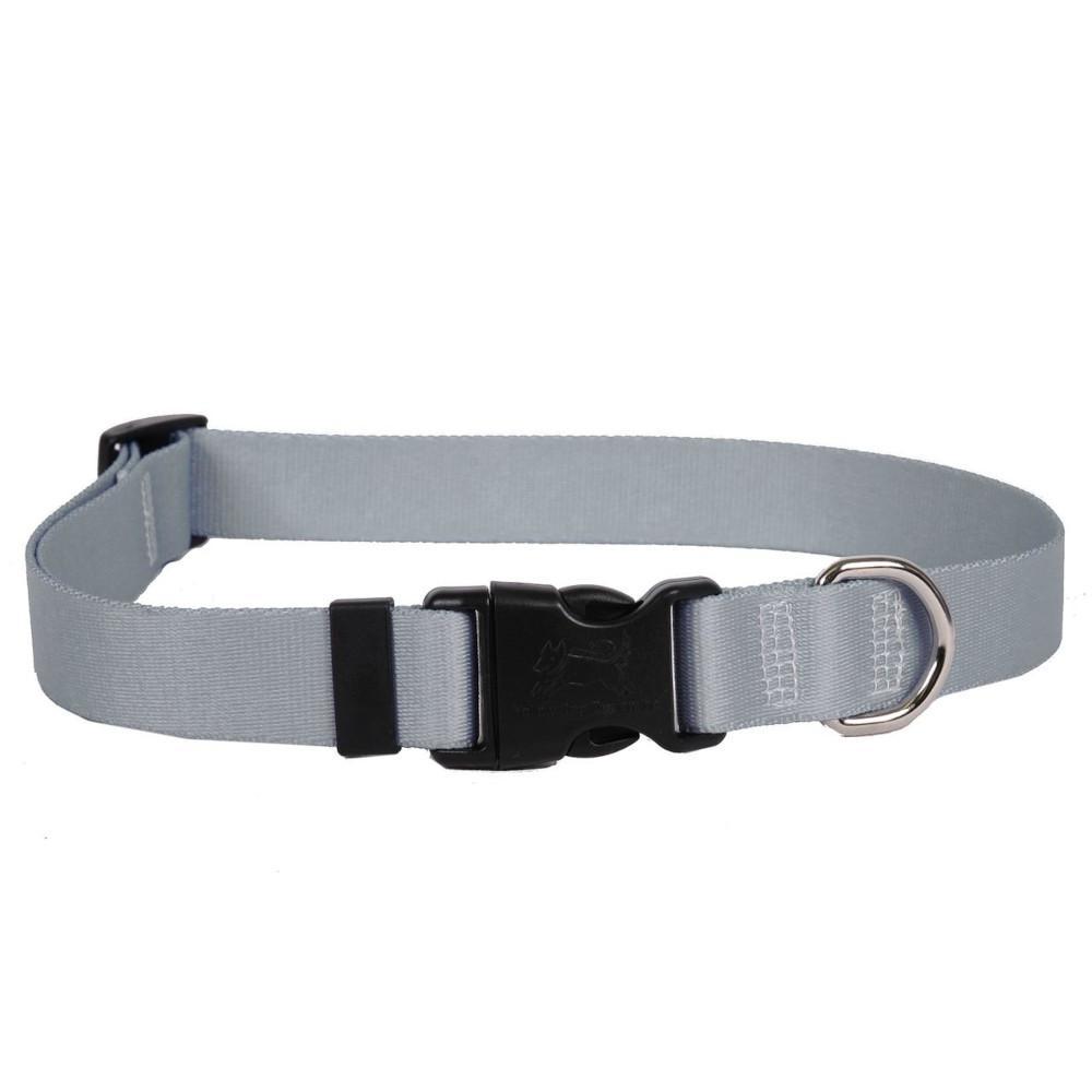 Leather Brothers/OmniPet Kwik-Klip Adjustable Nylon Dog Collar, Silver Moon, X-Small (3/8-in x 7-10-in)