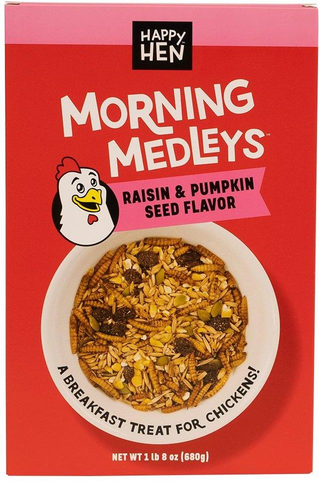 Happy Hen Morning Medleys Raisin & Pumpkin Seed Chicken Treats, 1.5-lb