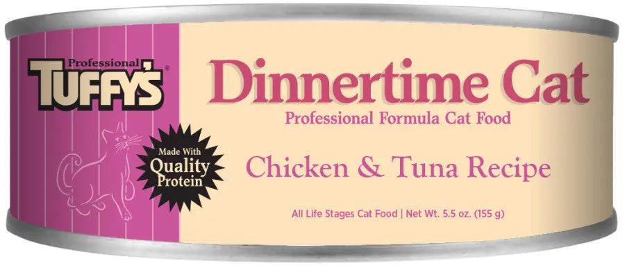 Tuffy's Pet Foods Dinnertime Chicken & Tuna Wet Cat Food Can Image
