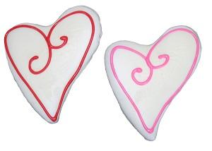 Preppy Puppy Scroll Heart Dog Treats