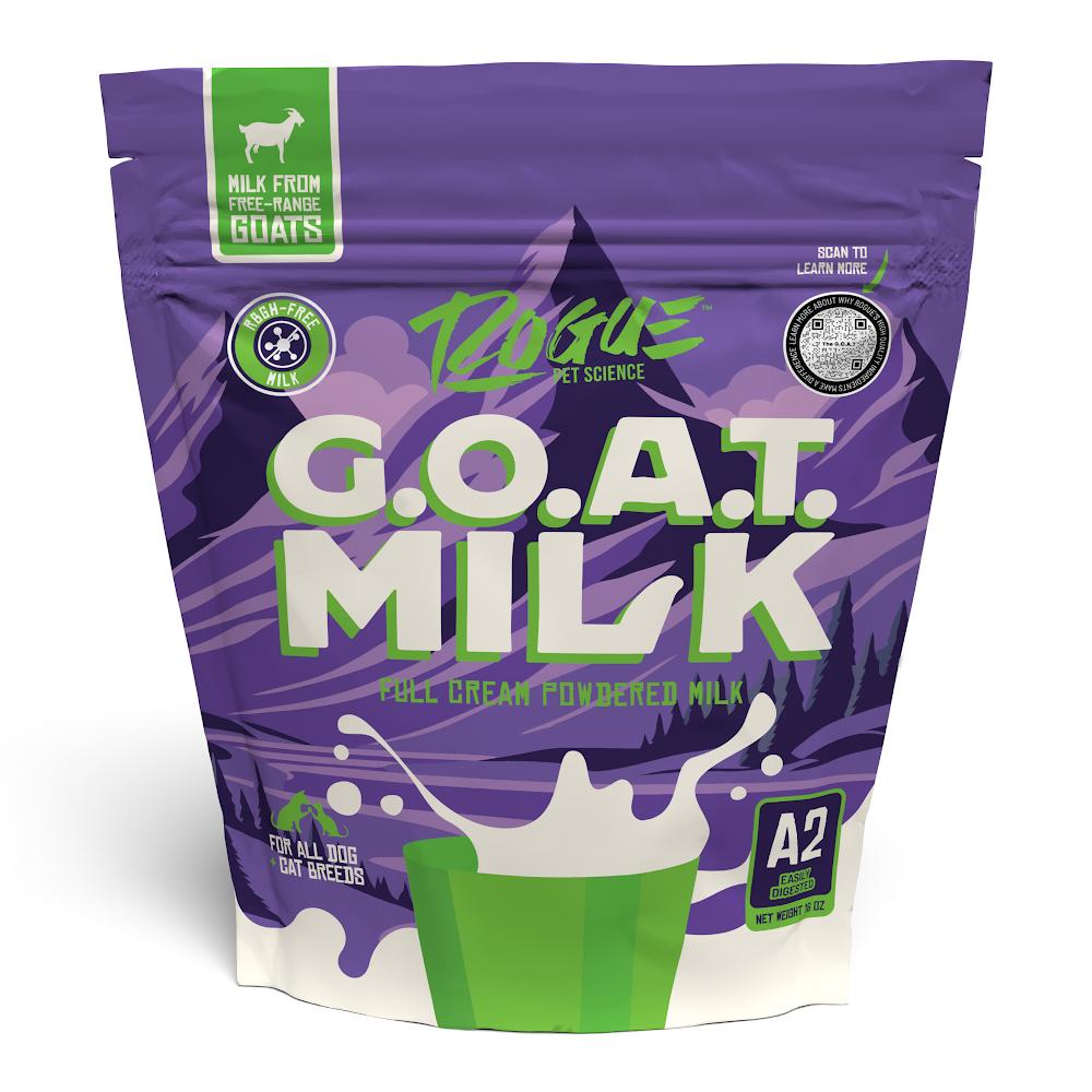 Rogue Pet Science G.O.A.T. Milk Powder Dog & Cat Supplement, 1-lb