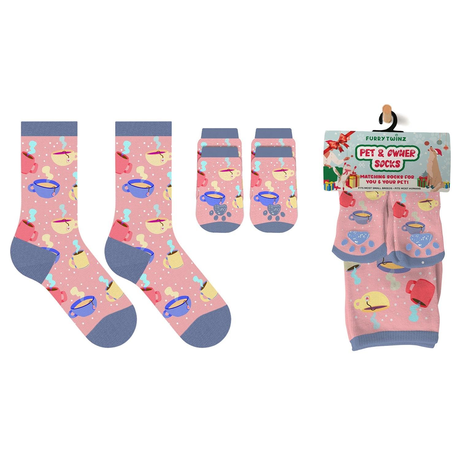 TAGCO Pet & Owner Socks, Hot Cocoa