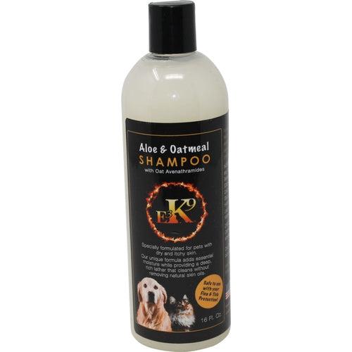 E3 Elite K9 Aloe & Oatmeal Dog & Cat Shampoo, 16-oz