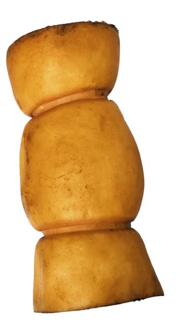 Natural Farm Beef Cheek Roll Peanut Butter Dog Treats, 10-12-in