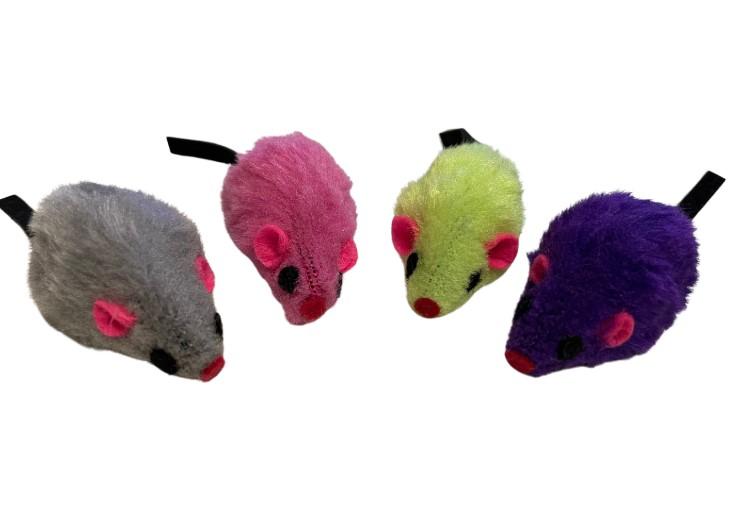 Ethical Spot Colorful Plush Mice Cat Toy