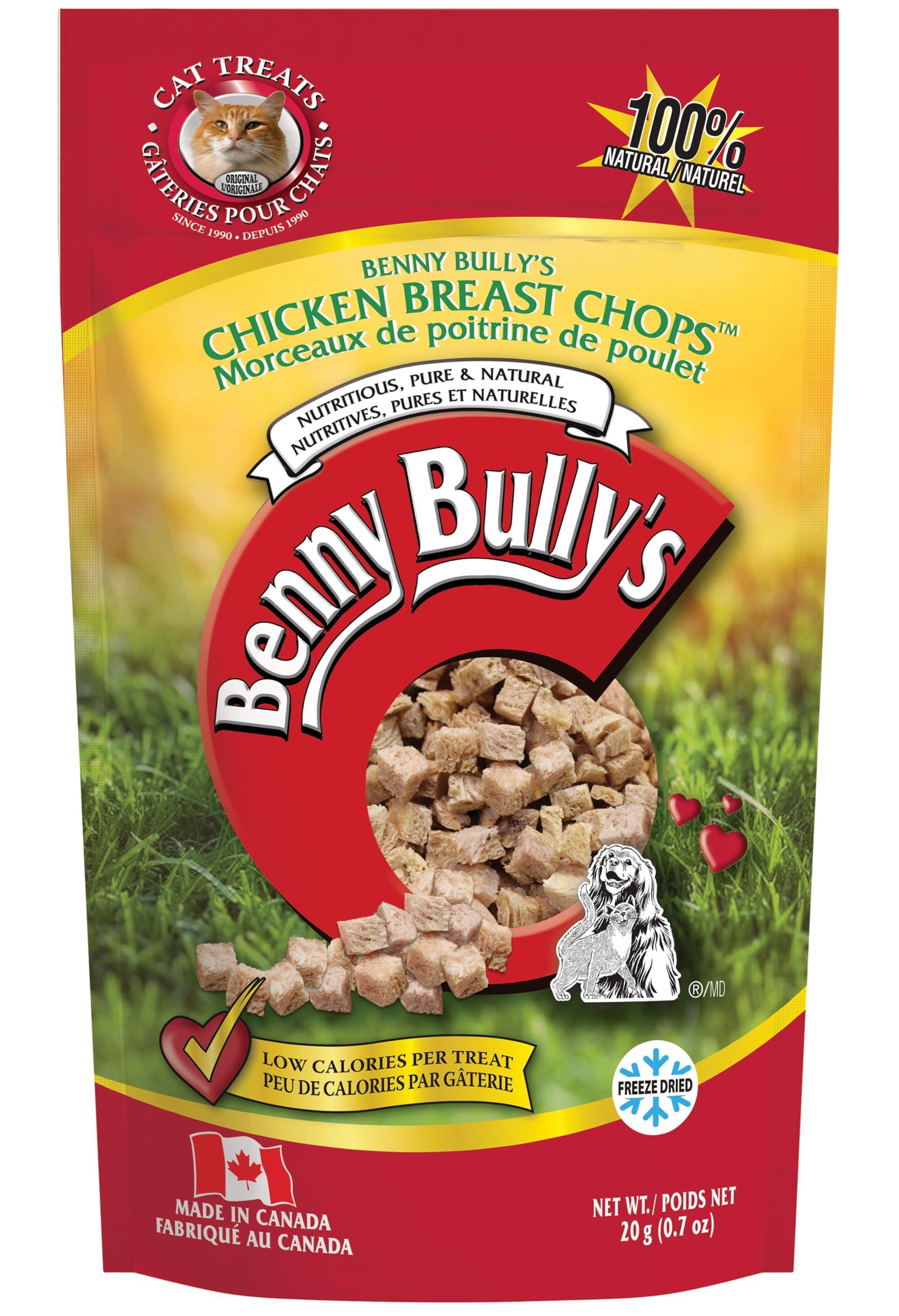 Benny Bully's Chicken Breast Chops Freeze-Dried Cat Treats, 20-gram