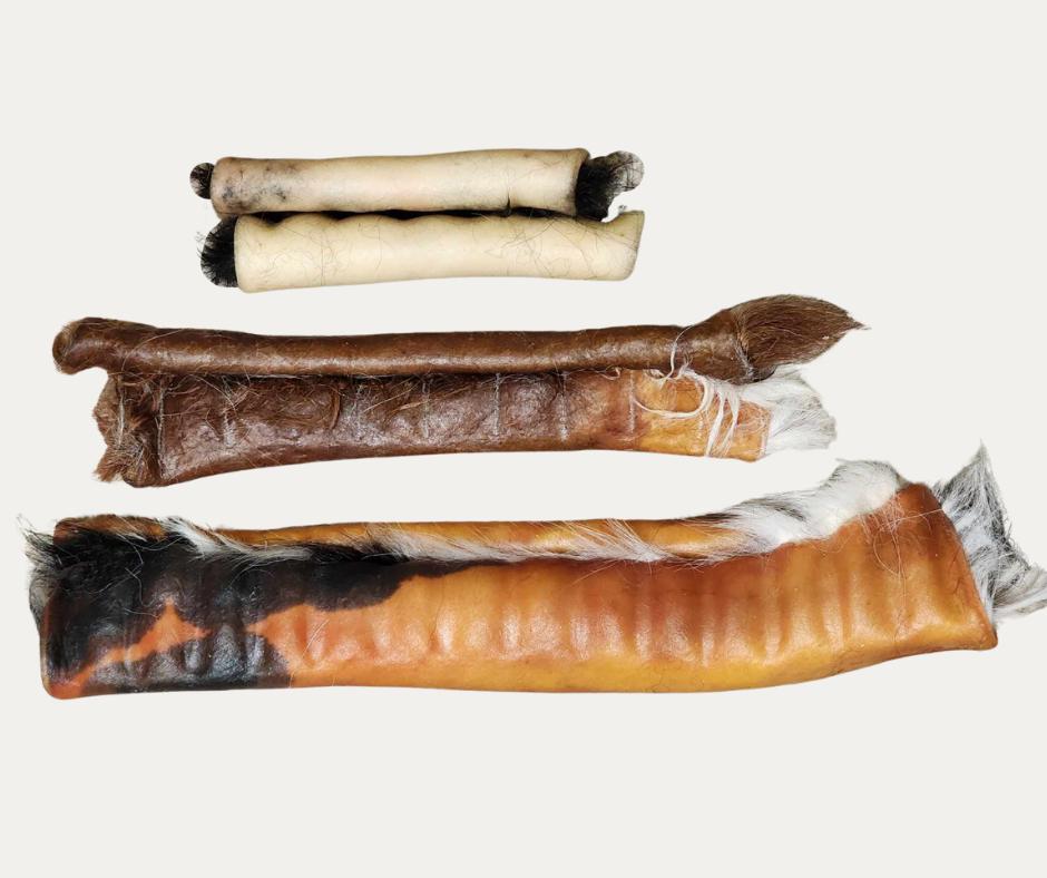Ugly Chews Hair-On Cowhide Roll Dog Treats, Medium