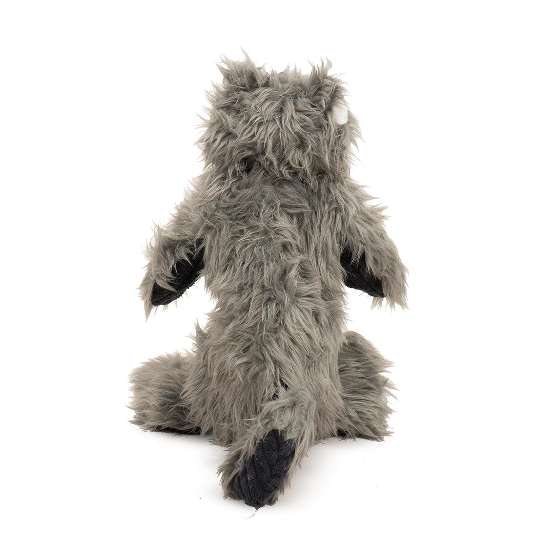 HuggleHounds Redwood Raccoon X-Brace Plush Dog Toy, 19-in