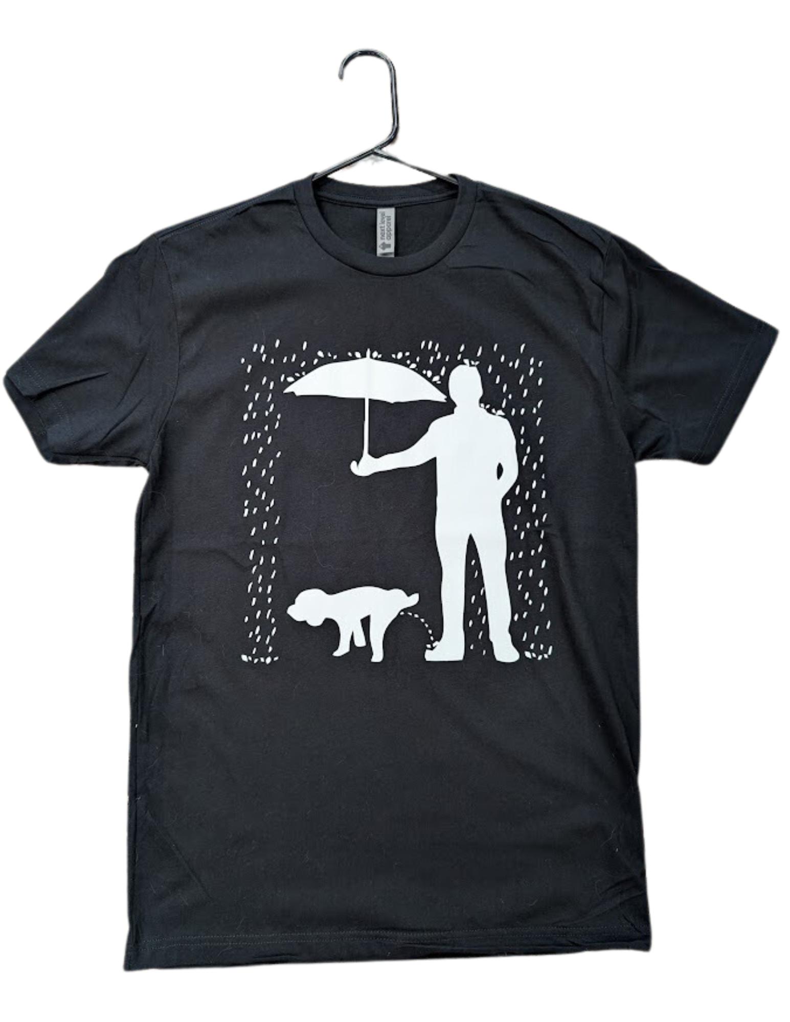 Paw of the Family Dog Pee Leg Rain T-Shirt, XX-Large