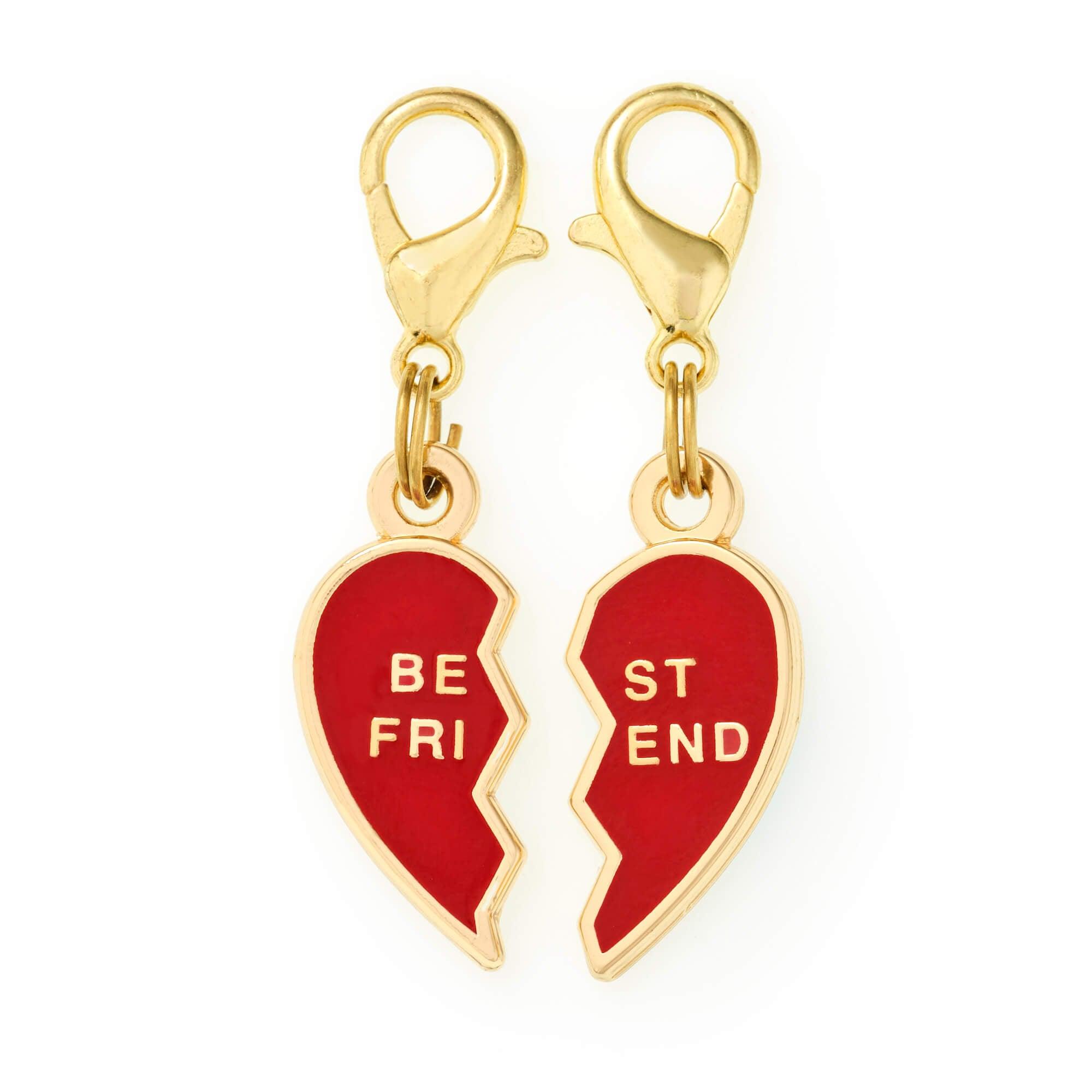 The Foggy Doggy BFF Hearts Dog Collar Charm