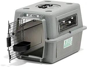 Petmate Sky Kennel Pet Carrier, Grey, 21-in