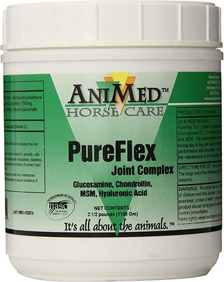 AniMed PureFlex Joint Complex Horse Supplement, 2.5-lb tub