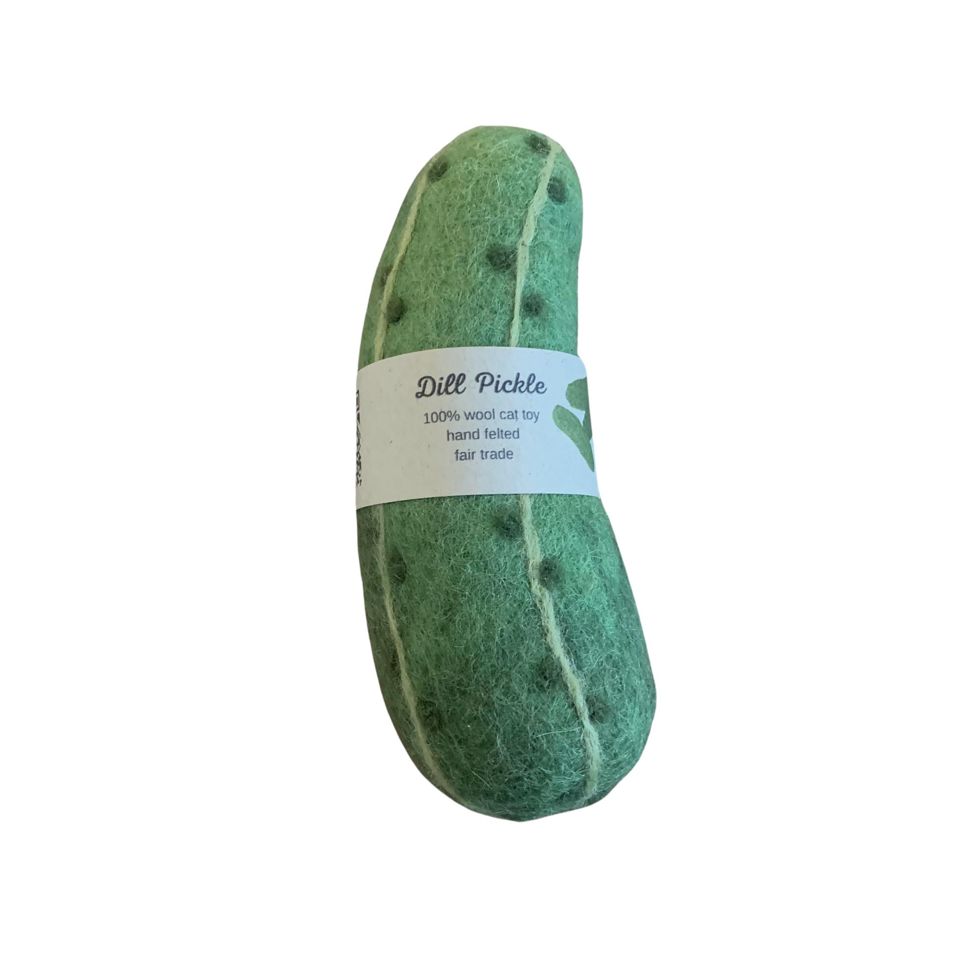Ciao Gatto Organic Catnip Hand Felted Dill Pickle Cat Toy