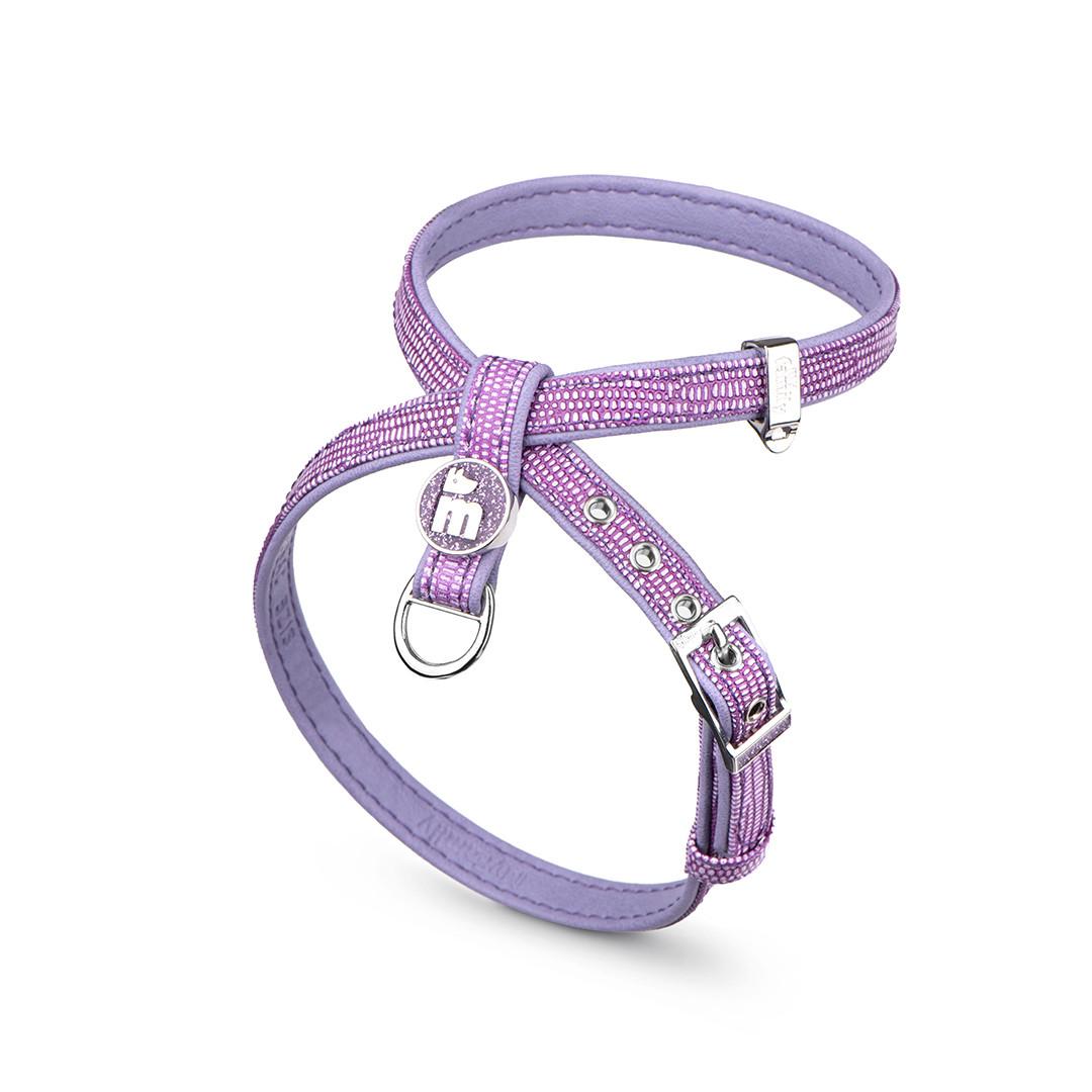 MyFamily Saint Tropez X-Harness in Synthetic Fiber for Dogs, Lilac, XX-Small