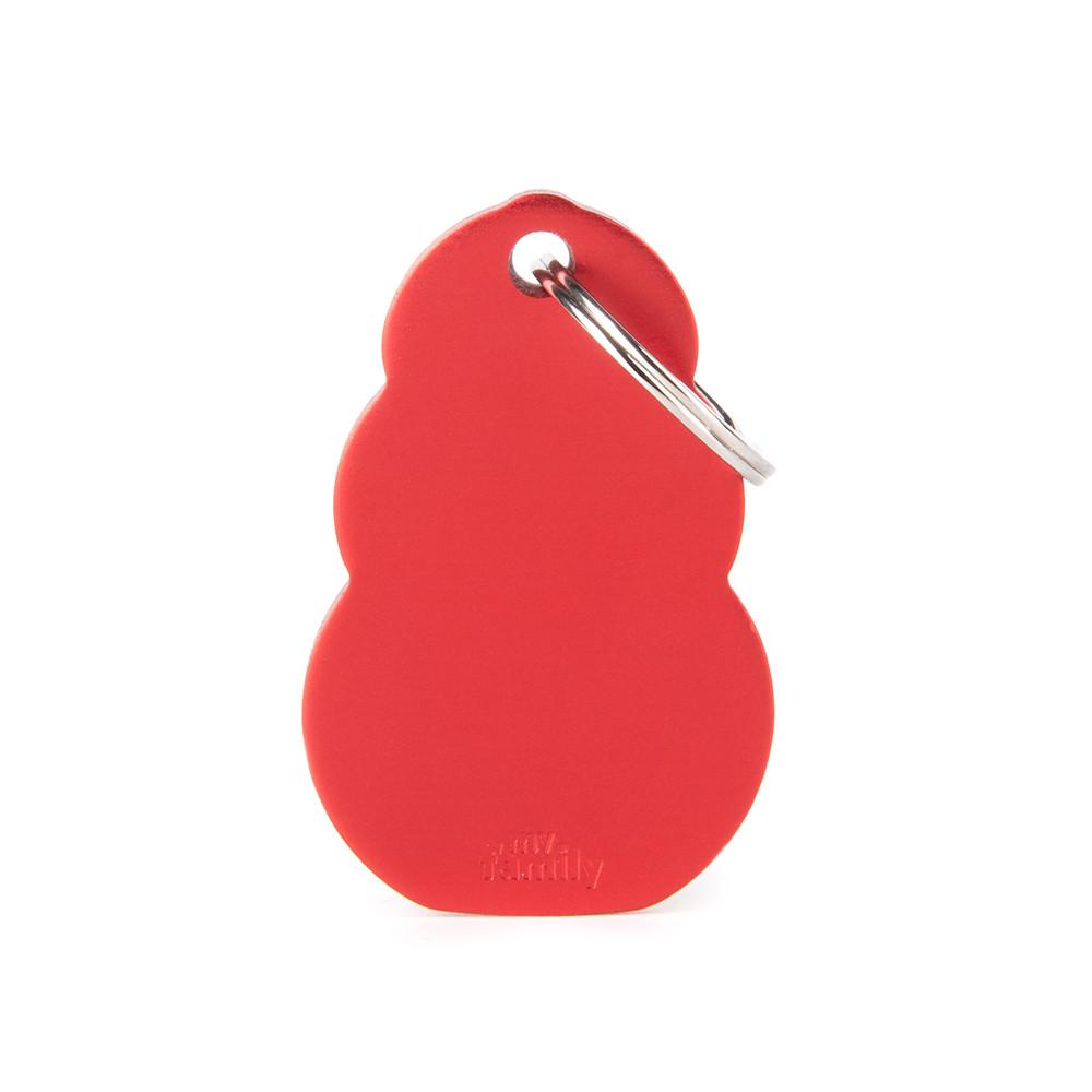 MyFamily KONG Aluminum Pet ID Tag, Red, Medium