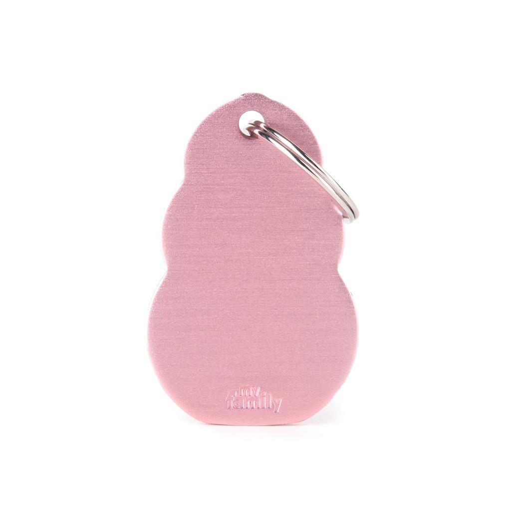 MyFamily KONG Aluminum Pet ID Tag, Pink, Medium