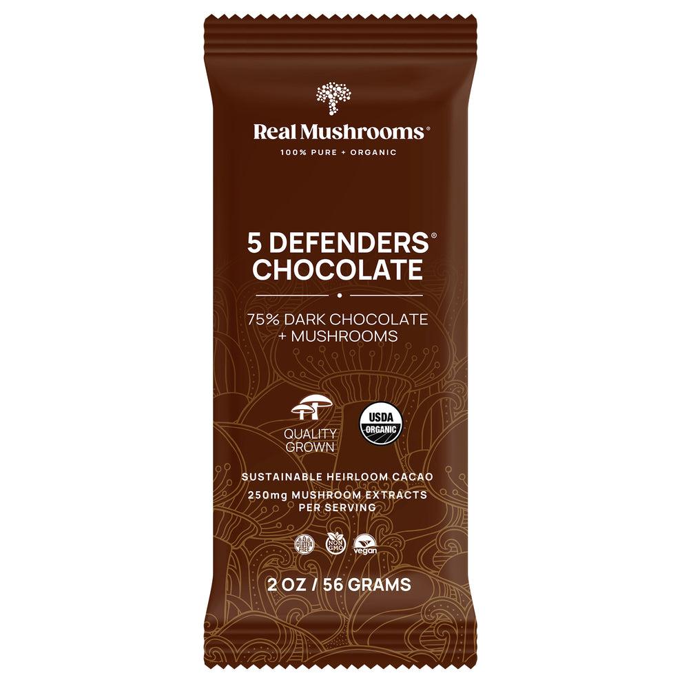 Real Mushrooms 5 Defenders Chocolate Bar