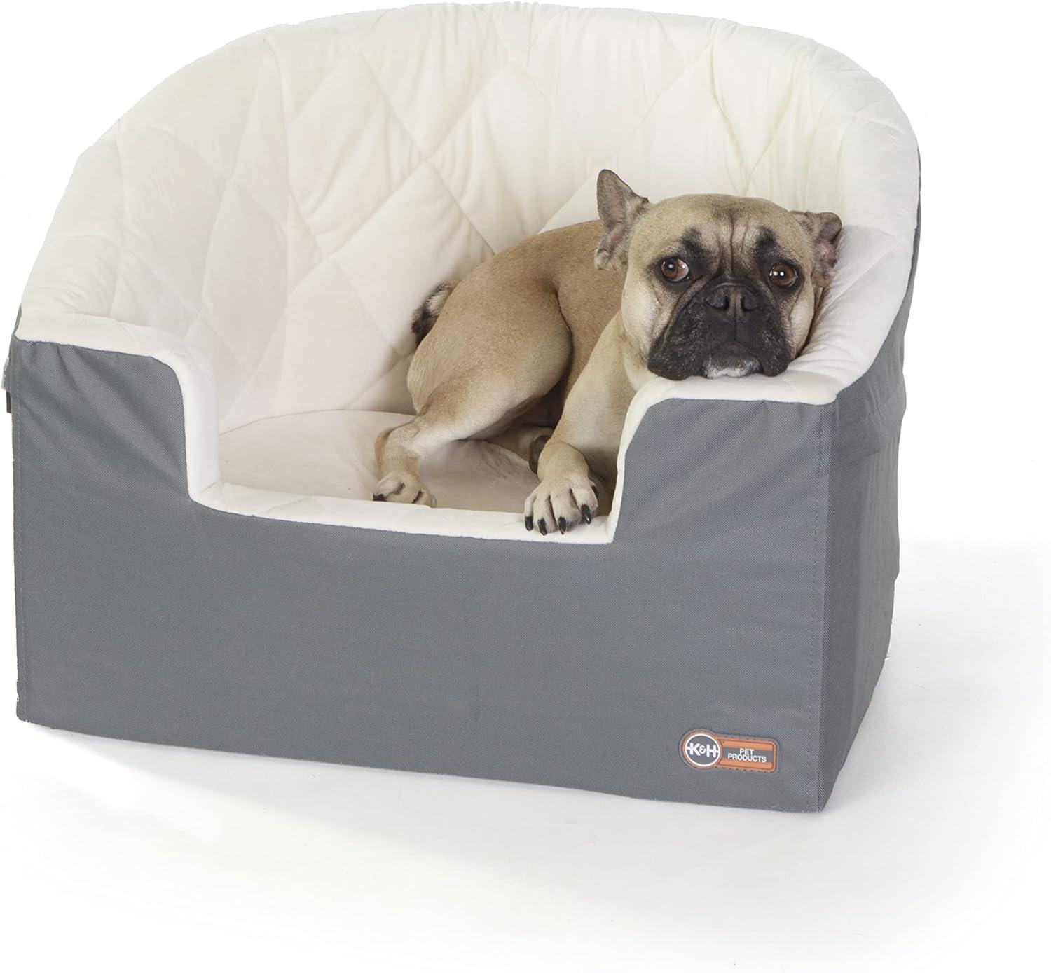 K&H Bucket Booster Pet Seat, Gray/Cream, Large