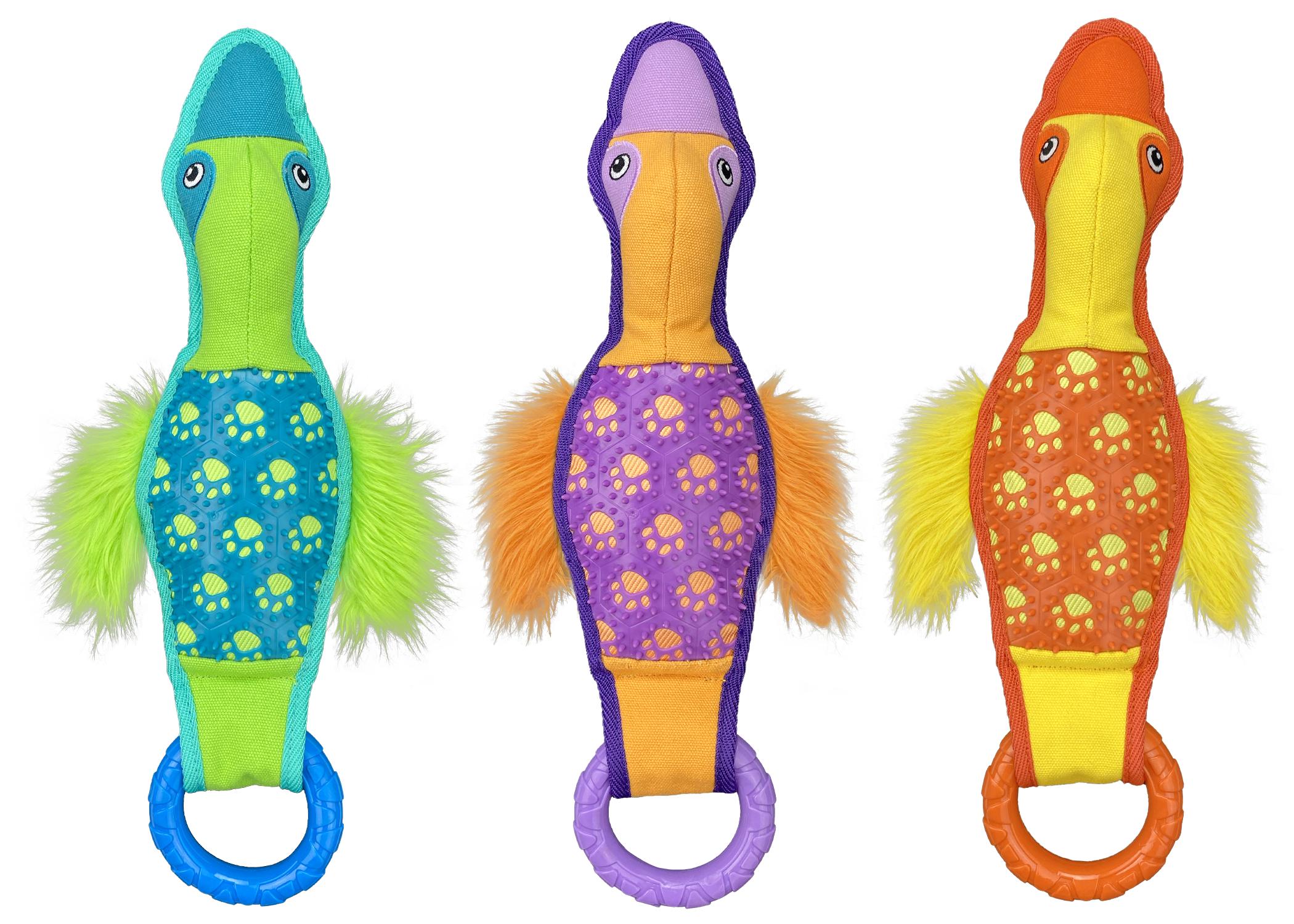 Multipet Peeking Duck Dog Toy, Assorted Colors, 16-in