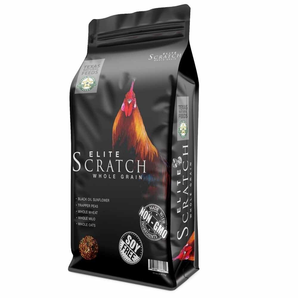 Texas Natural Feeds Elite Scratch Whole Grain Poultry Feed, 10-lb
