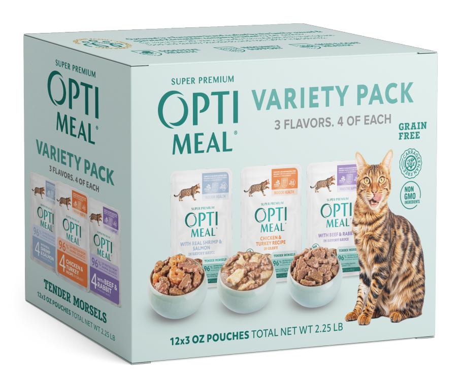 OptiMeal Variety Pack Wet Cat Food Pouch