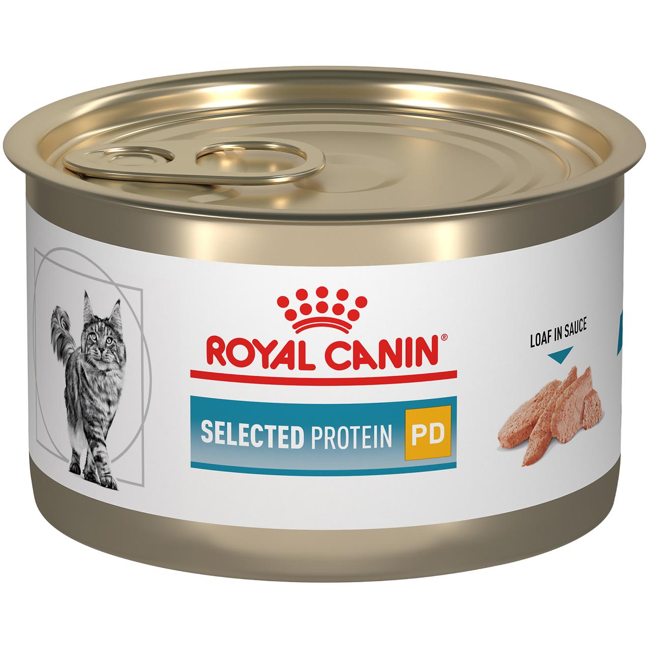 Royal Canin Veterinary Diet Selected Protein PD Pea & Duck Loaf in Sauce Wet Cat Food Can, 5.1-oz