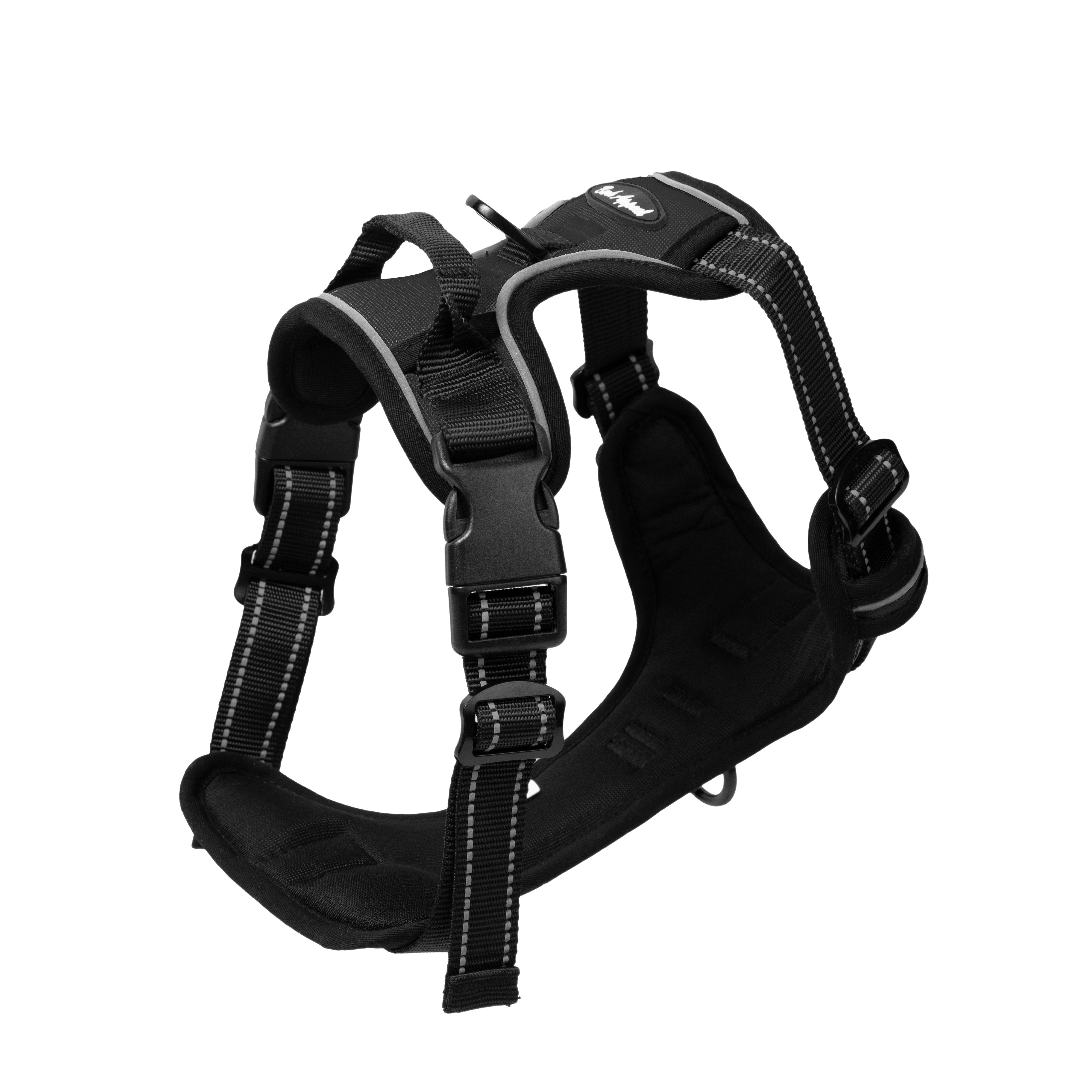 Bark Appeal Reflective Control Dog Harness, Black, X-Large