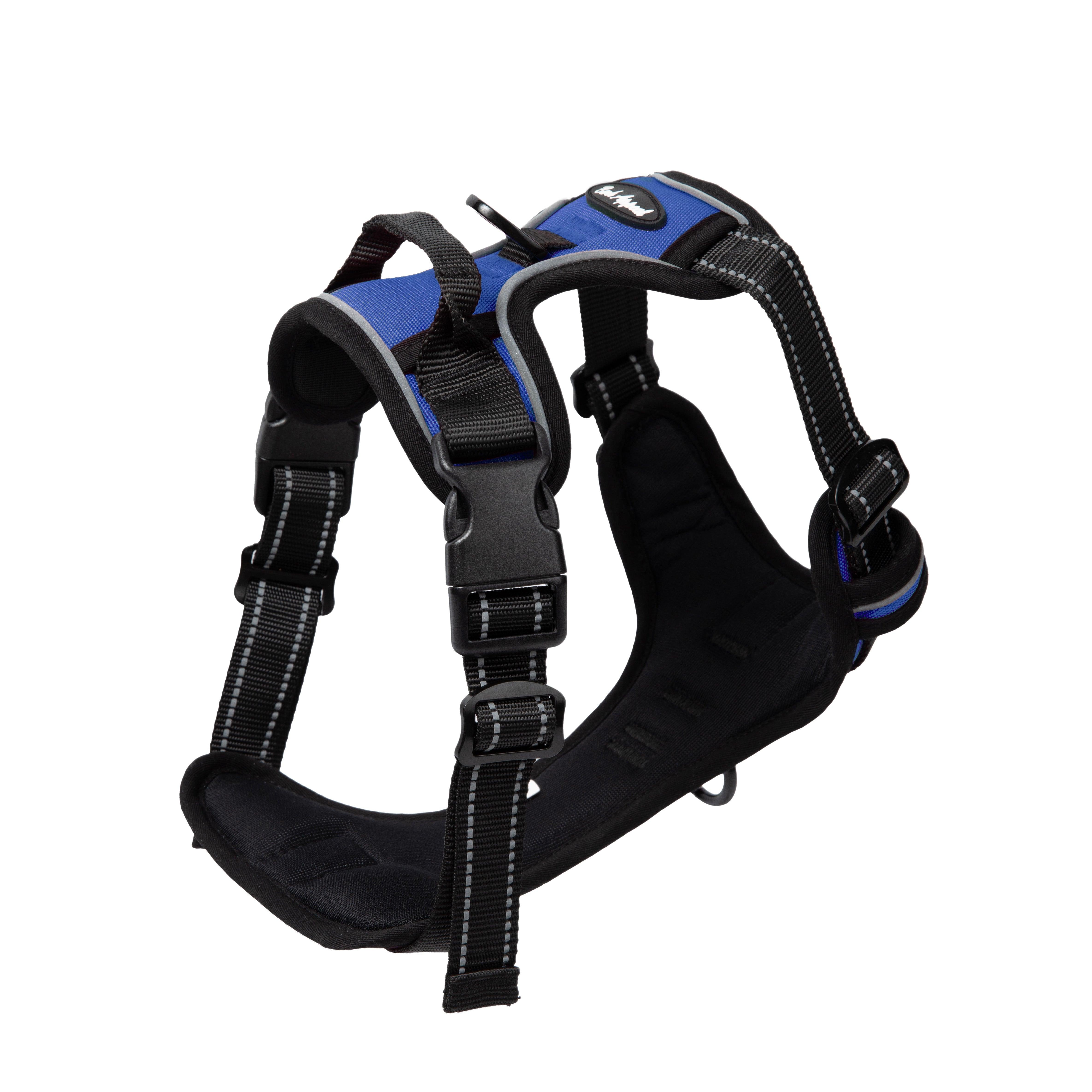 Bark Appeal Reflective Control Dog Harness, Blue, X-Large