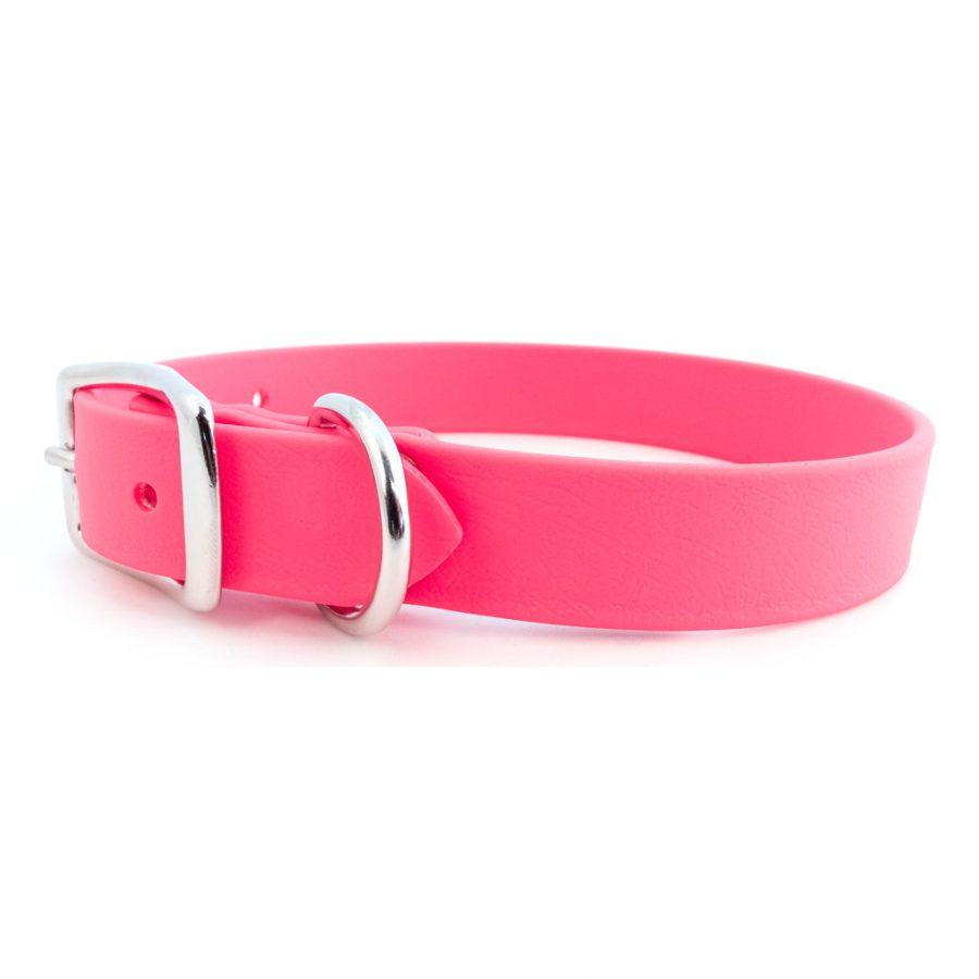 Auburn Leathercrafters Sparky's Choice Standard Buckle Dog Collar, Magenta, 3/4-in x 11-14-in