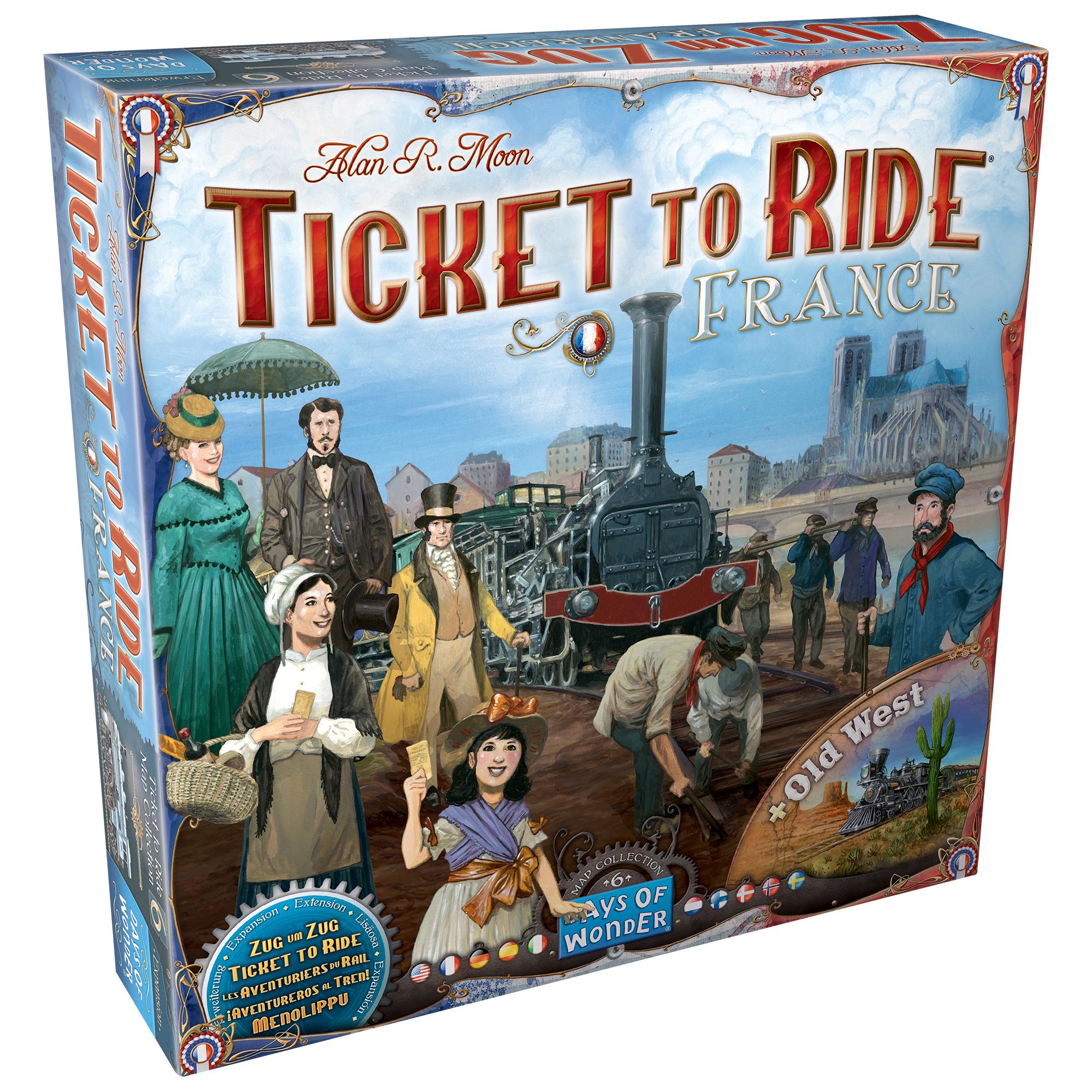 Days of Wonder Ticket to Ride Map #6 France & Old West Board Game Expansion