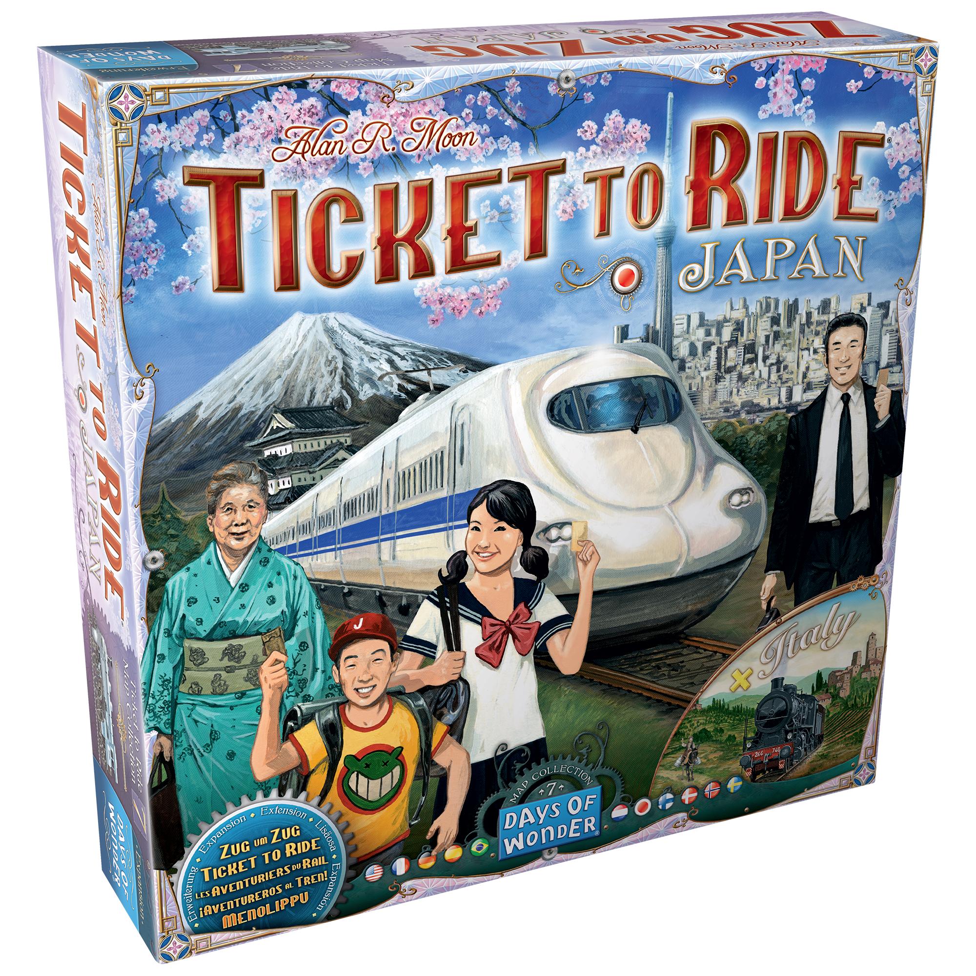 Days of Wonder Ticket to Ride Map #7 Japan & Italy Board Game Expansion
