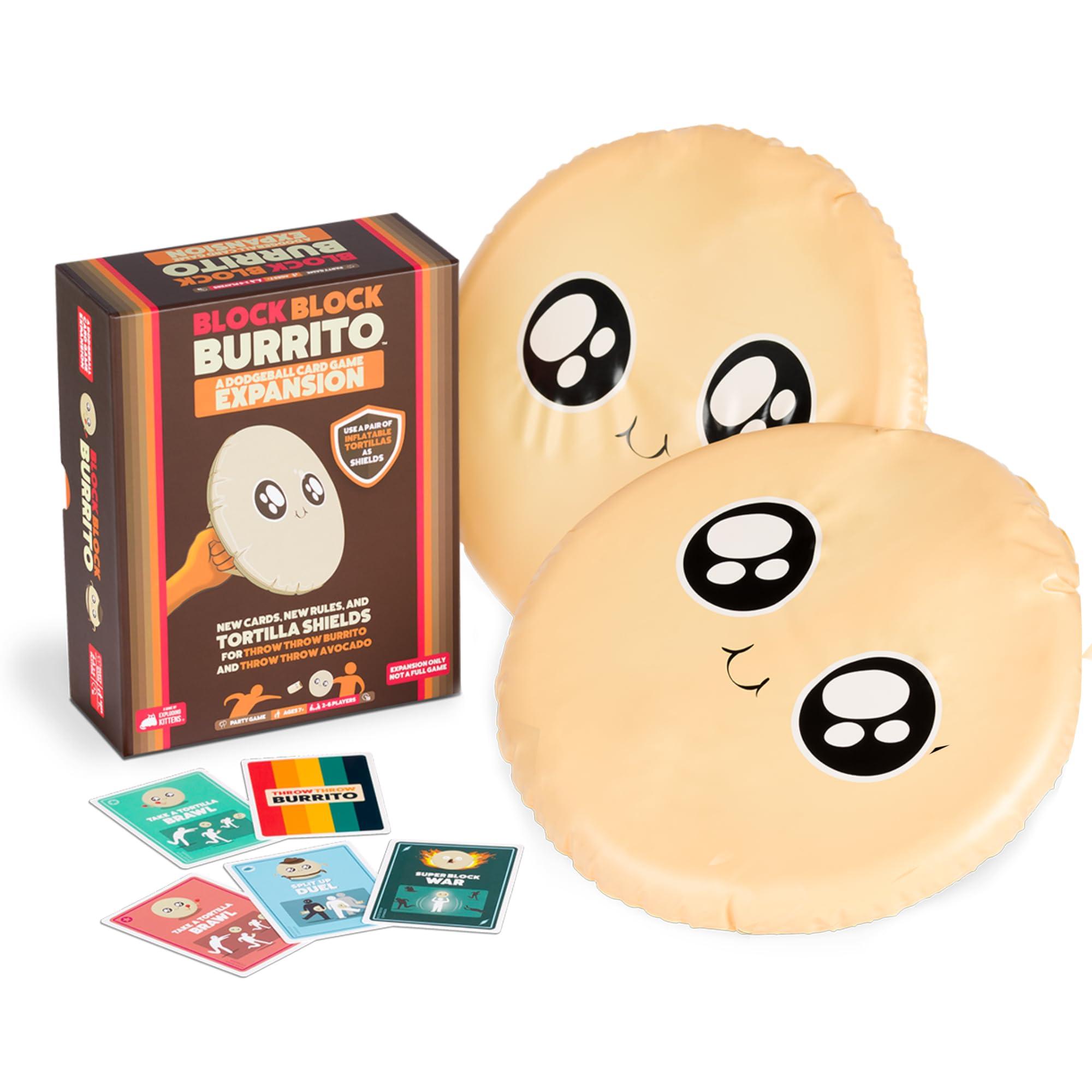 Exploding Kittens Block Block Burrito Card Game Expansion