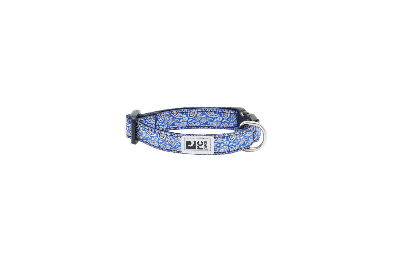 RC Pets Petite Clip Dog Collar, Rebel Blue, 1/2-in x 6-9-in