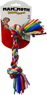 Mammoth Cloth Rope Bone Dog Toy, Color Varies, Medium