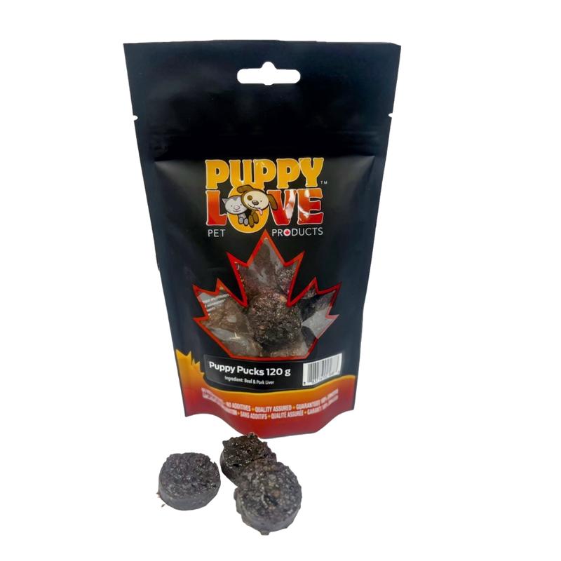 Puppy Love Puppy Pucks Dog Treats, 120-gram
