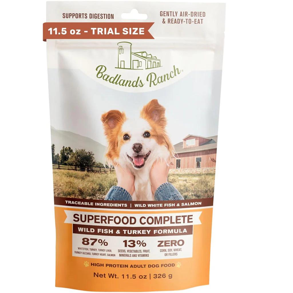 Badlands Ranch Superfood Complete Wild Fish & Turkey Air-Dried Dog Food