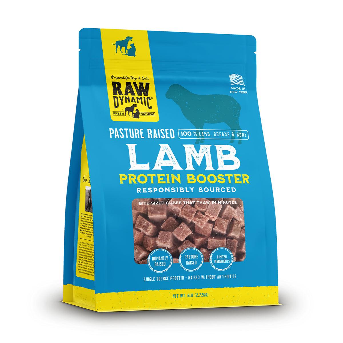 Raw Dynamic Lamb Booster Frozen Dog & Cat Food Topper, 6-lb