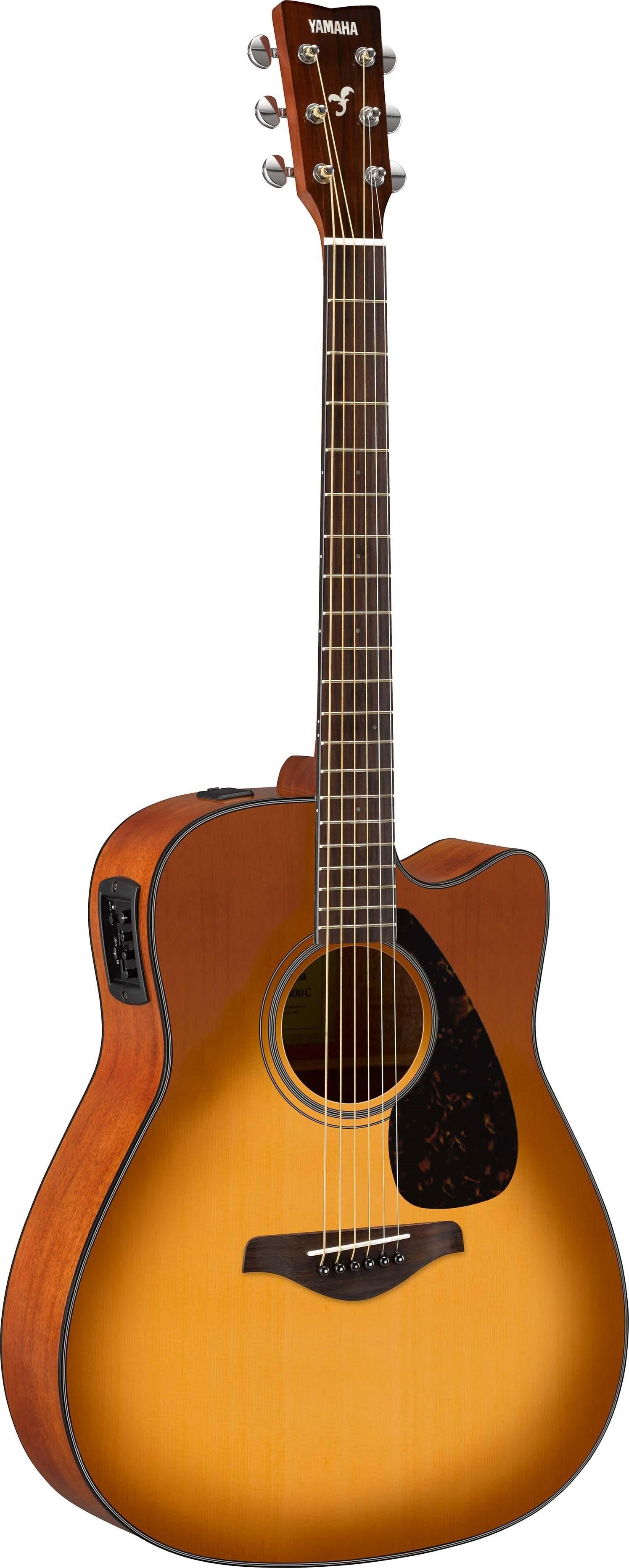 Yamaha FGX800C Acoustic Electric Guitar, Sand Burst, 40.86-in x 16.22-in