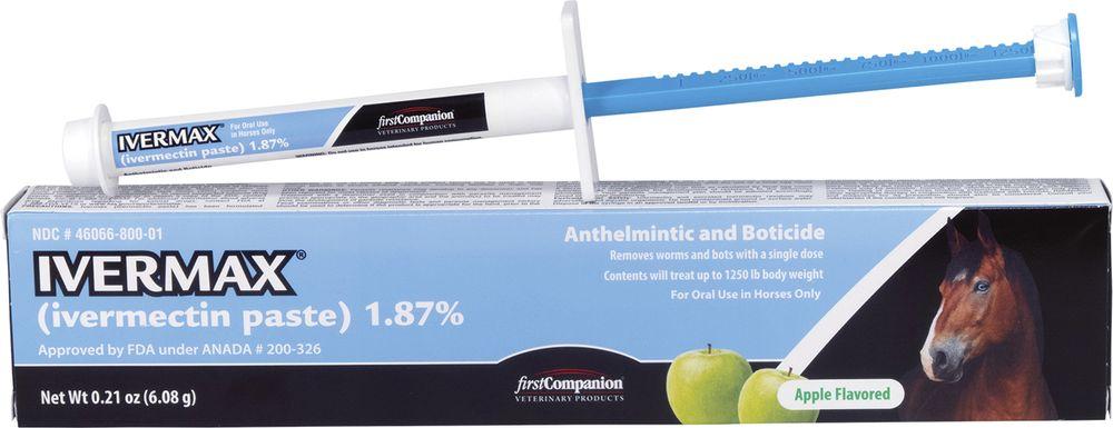 First Companion Ivermax Ivermectin Equine Paste, 6.08-gram
